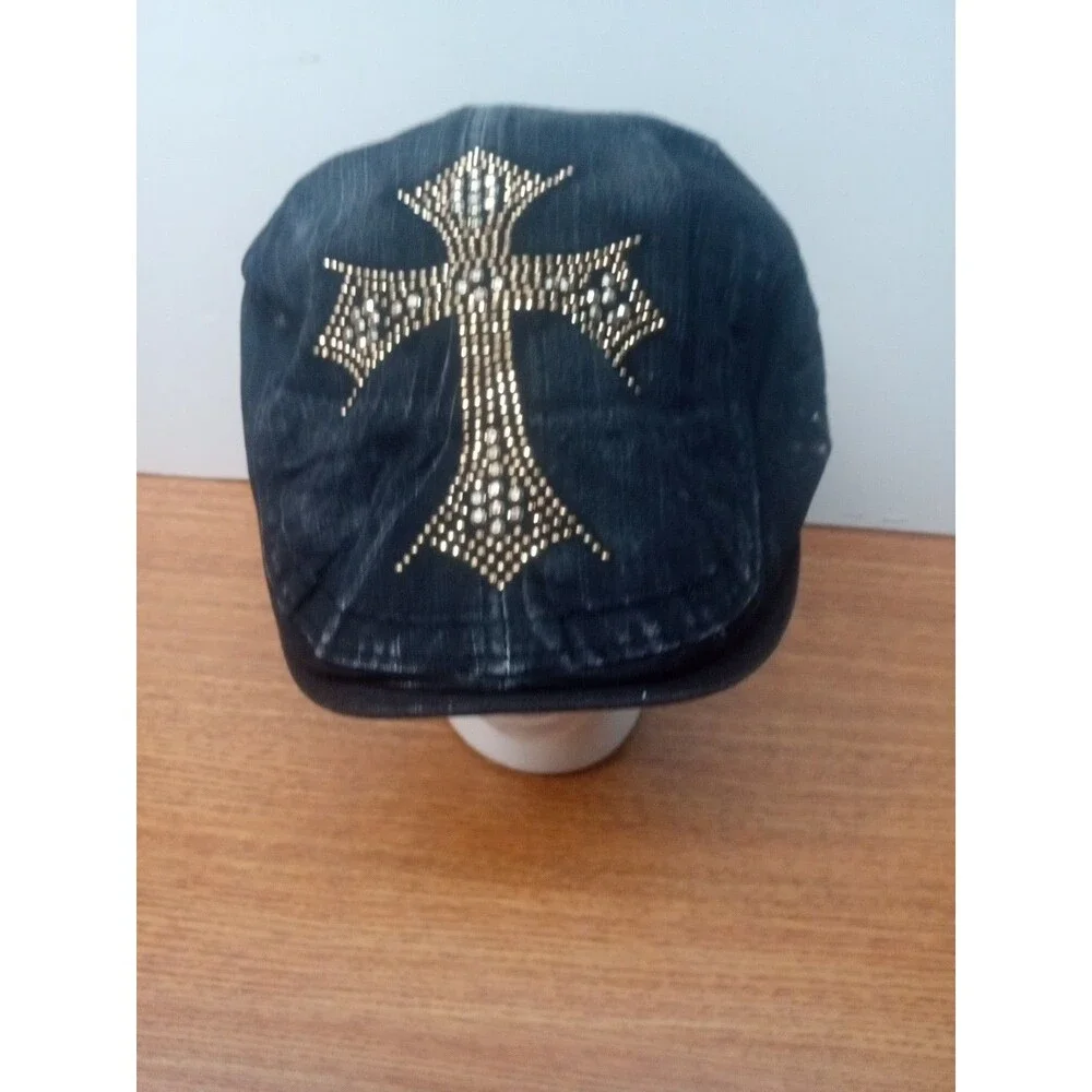 D&Y -Gatsby Cabbie  Cross Style Cap Hat Size M/L